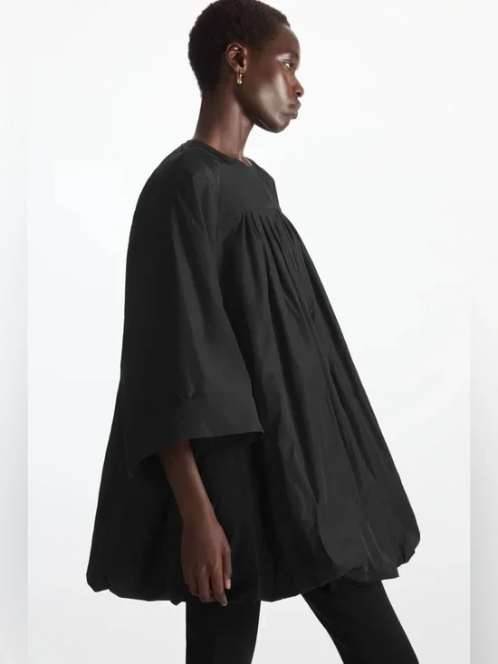 COS VOLUMINOUS A-LINE MINI DRESS - Picture 4 of 13